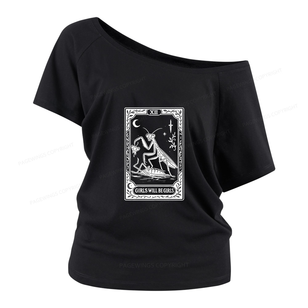 Pagewings Girls Will Be Girls Women Off Shoulder T-shirts