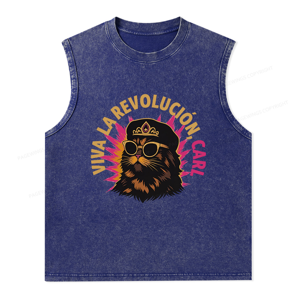 Pagewings Sci-Fi Novel Lover Unisex Washed Tank Top