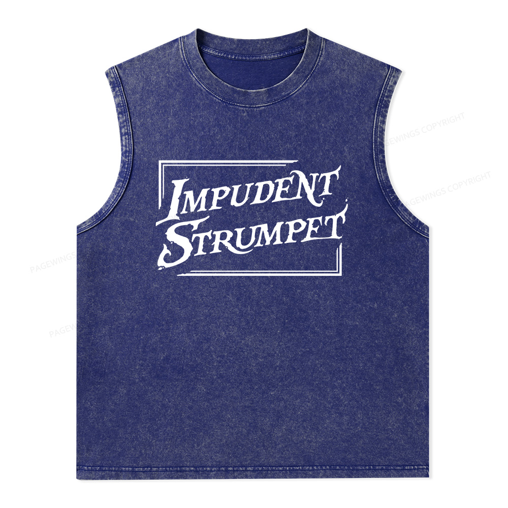 Pagewings Impudent Strumpet Unisex Washed Tank Top