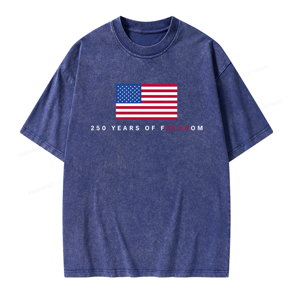 Pagewings Freadom Unisex Washed T-shirt