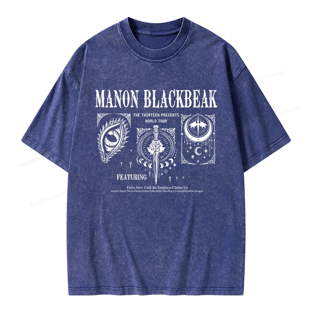 Pagewings Manon Blackbeak Unisex Washed T-shirt