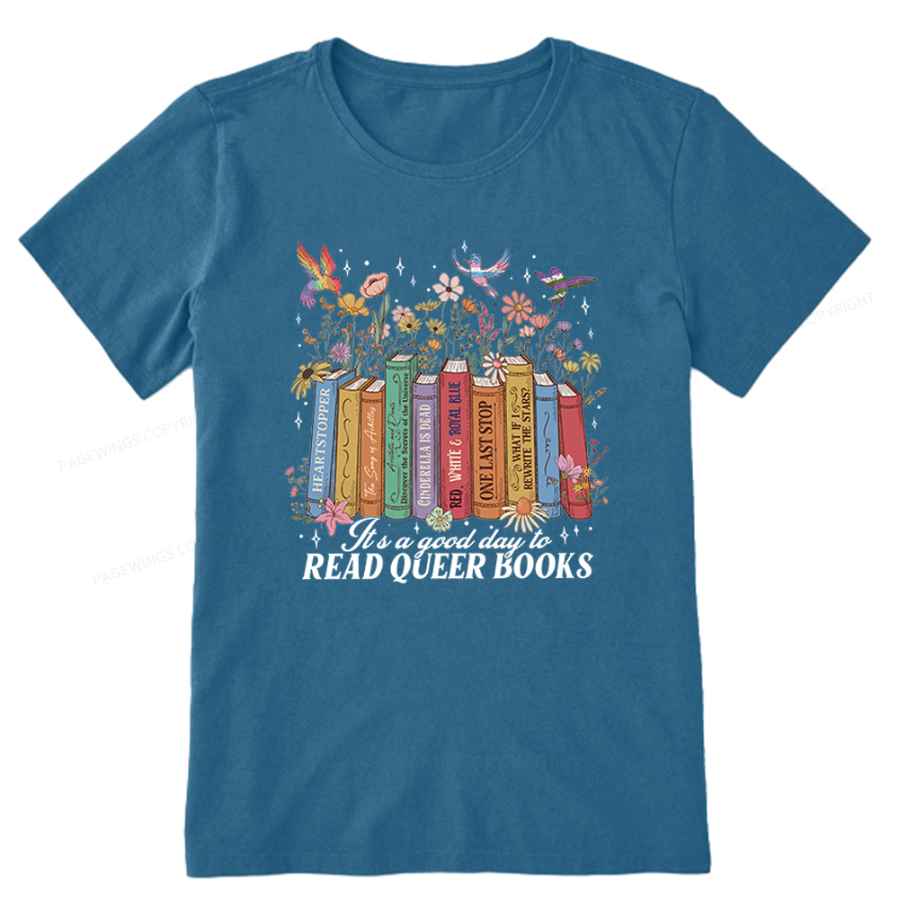 Pagewings Read Queer Books Unisex Classic T-shirt