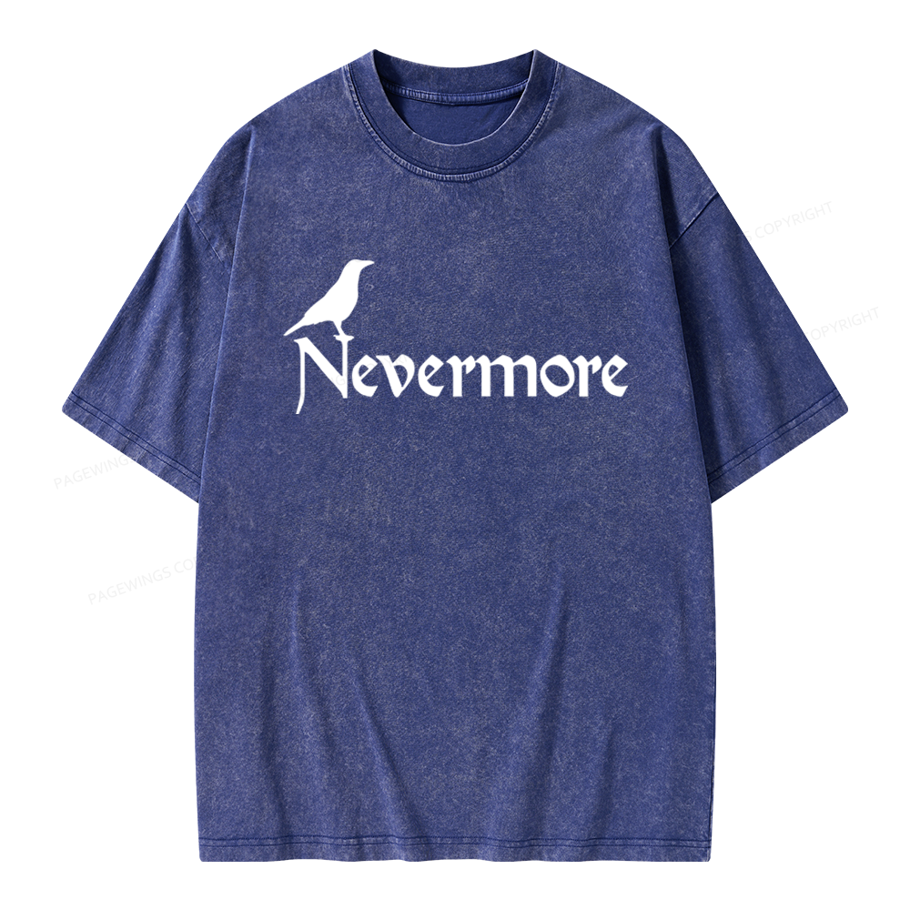 Pagewings Nevermore Unisex Washed T-shirt