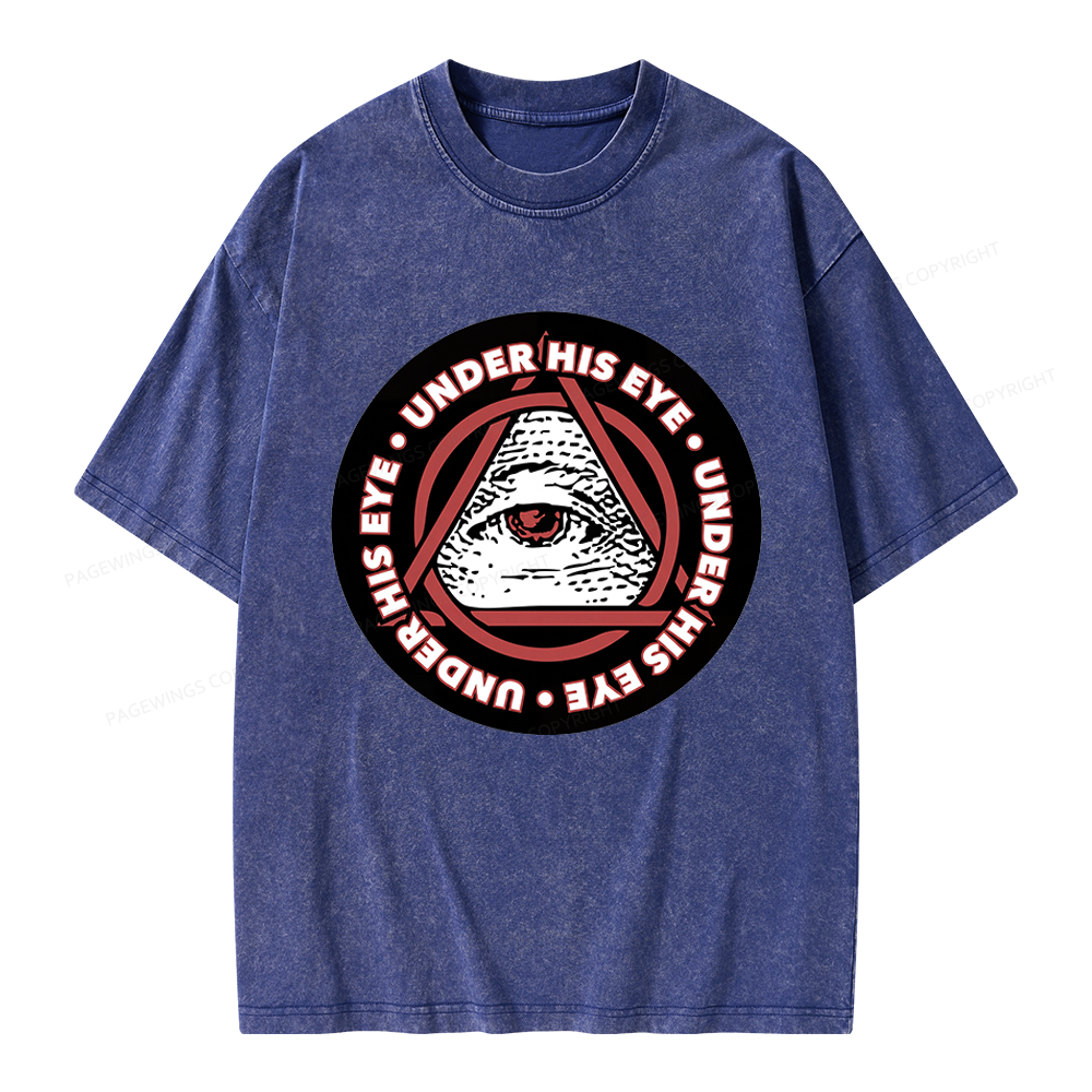 Pagewings Under His Eye Unisex Washed T-shirt