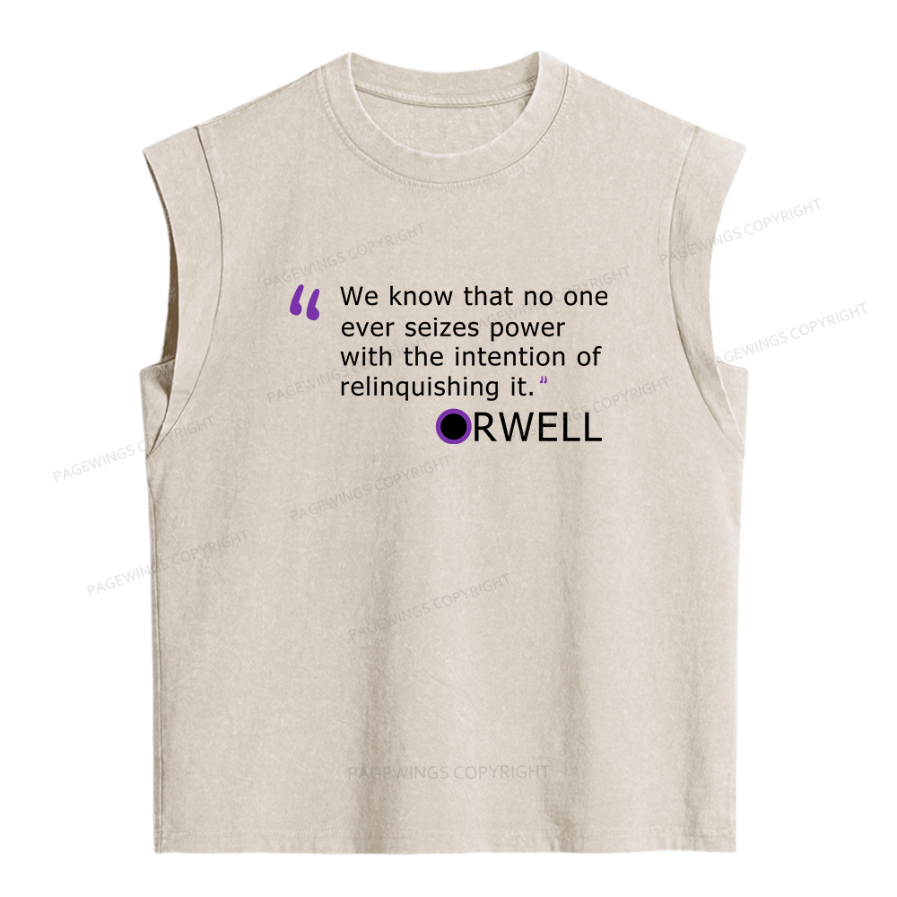 Pagewings The Intention Of Relinquishing It Women's Washed Tank Top