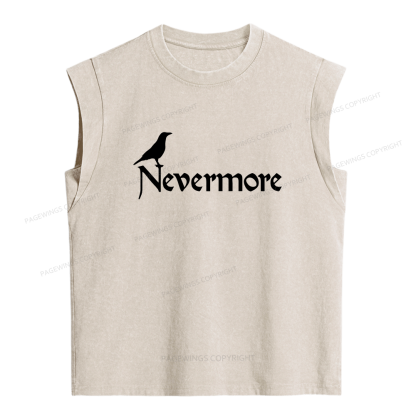 Pagewings Nevermore Women's Washed Tank Top