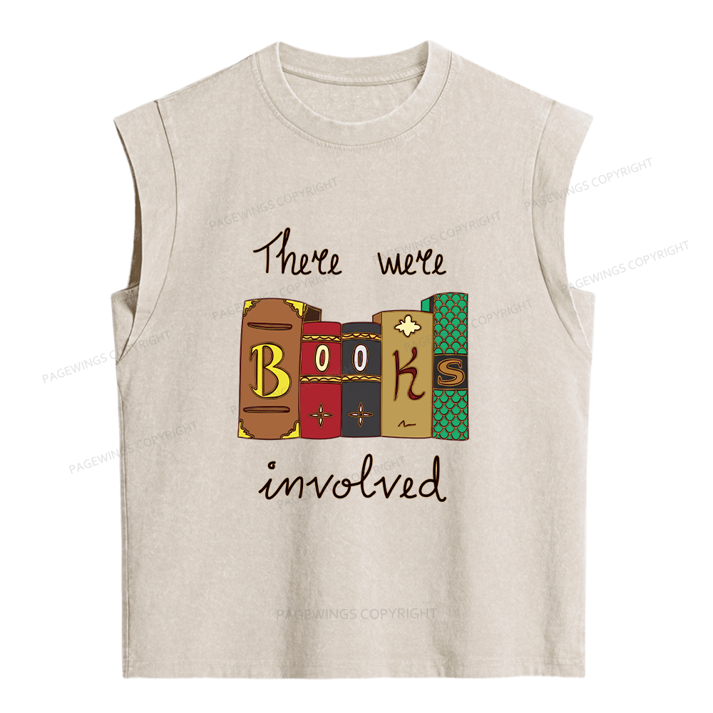 Pagewings Books Involved Women's Washed Tank Top