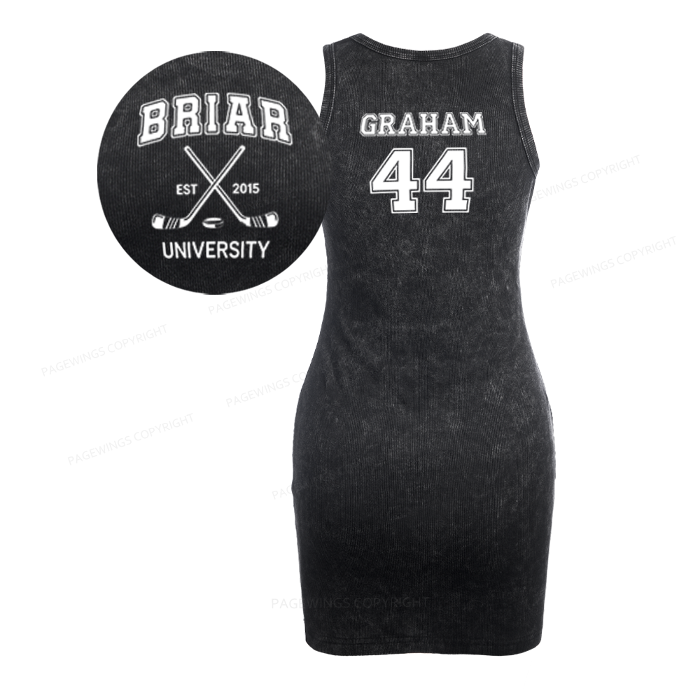 Pagewings Hockey Romance Bodycon Tank Dress