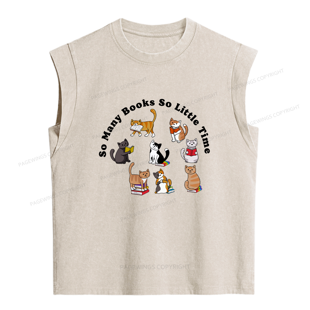 Pagewings Pride Flag Cat Women's Washed Tank Top