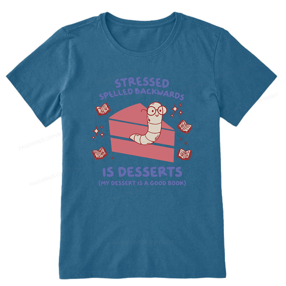 Pagewings My Dessert Is A Good Book Unisex Classic T-shirt