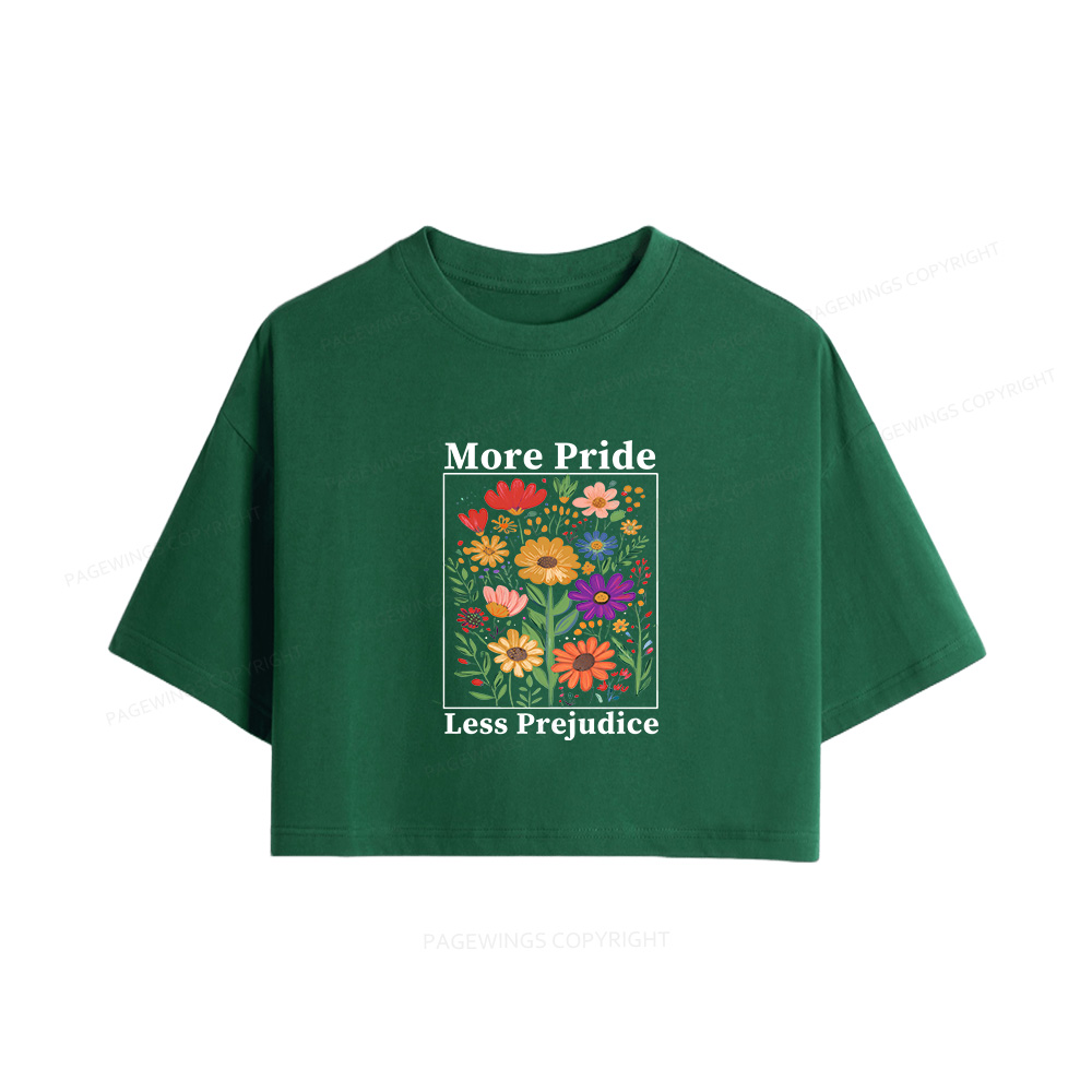 Pagewings More Pride Less Prejudice Women Crop Tops