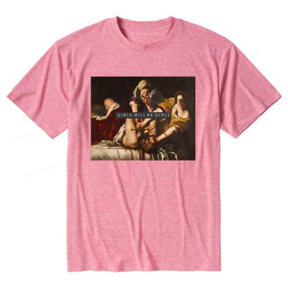 Pagewings Soft Girls Will Be Girls Unisex Heather T-Shirt