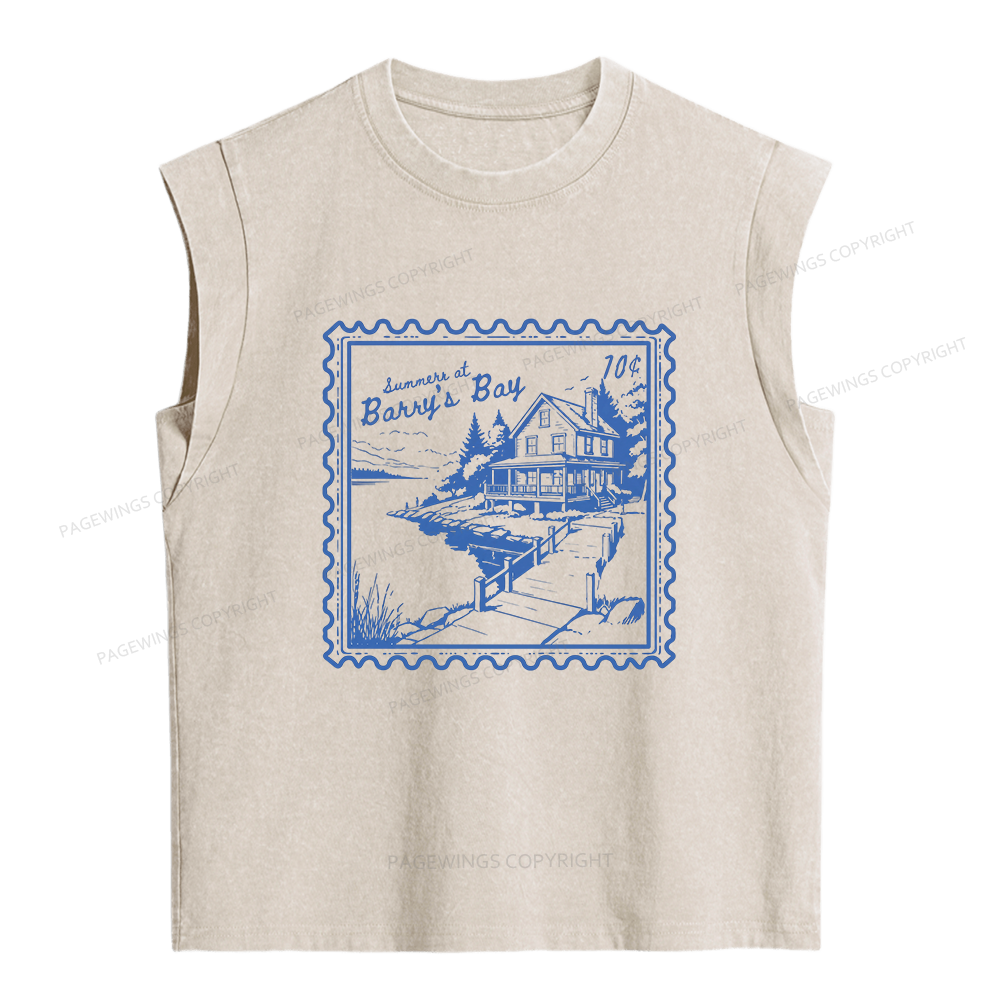 Pagewings Every Summer  Women's Washed Tank Top