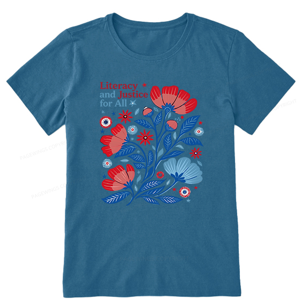 Pagewings Literacy and Justice for All Unisex Classic T-shirt
