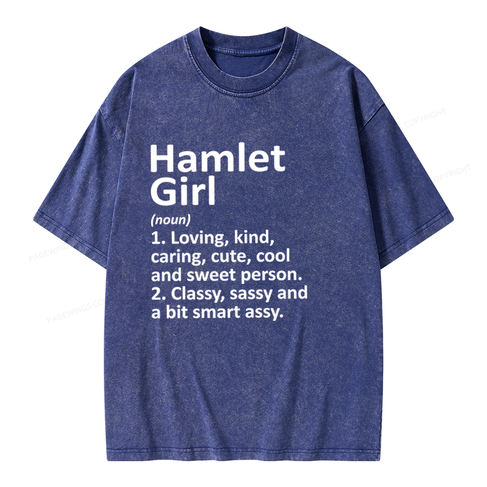 Pagewings Hamlet Girl Unisex Washed T-shirt