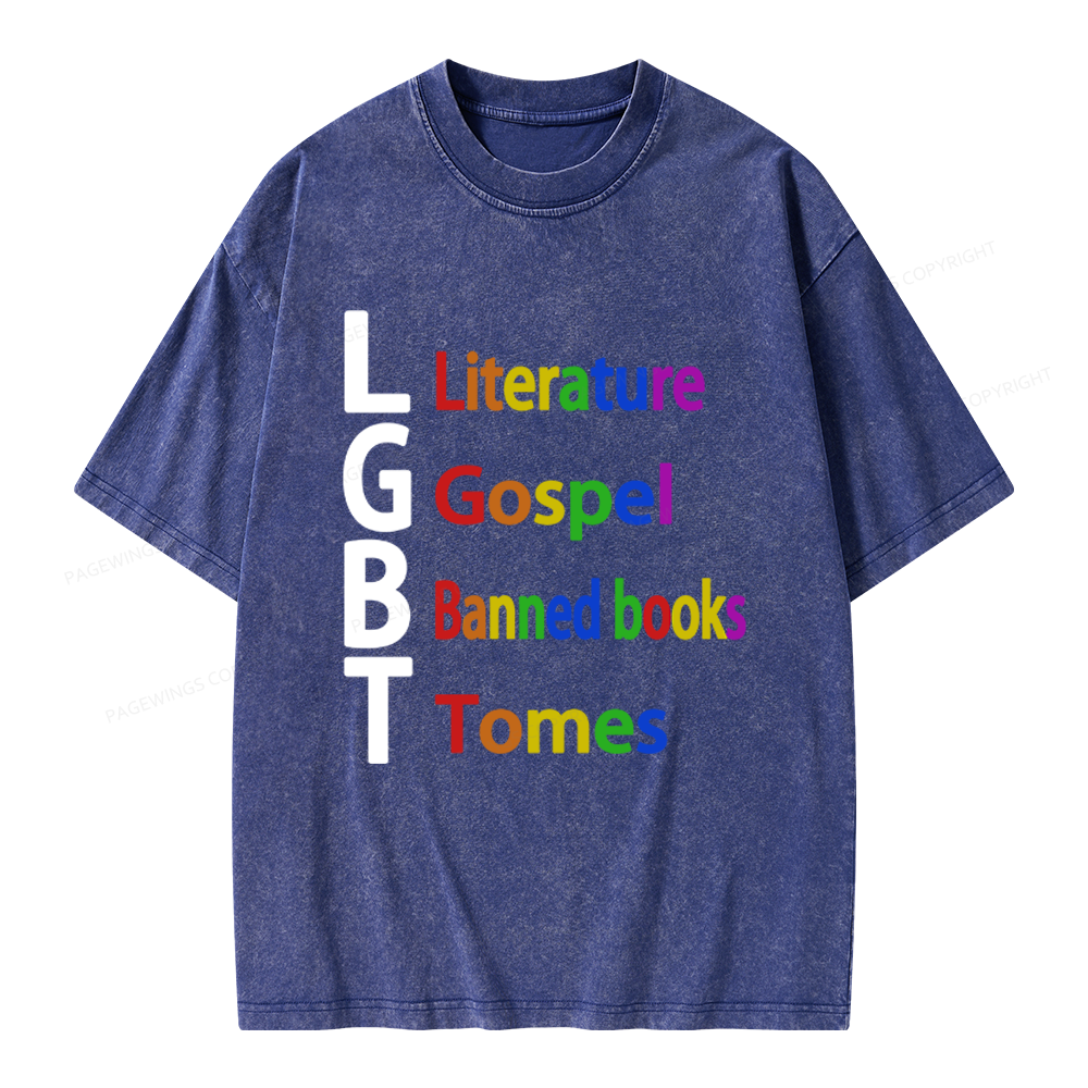 Pagewings Literature Unisex Washed T-shirt