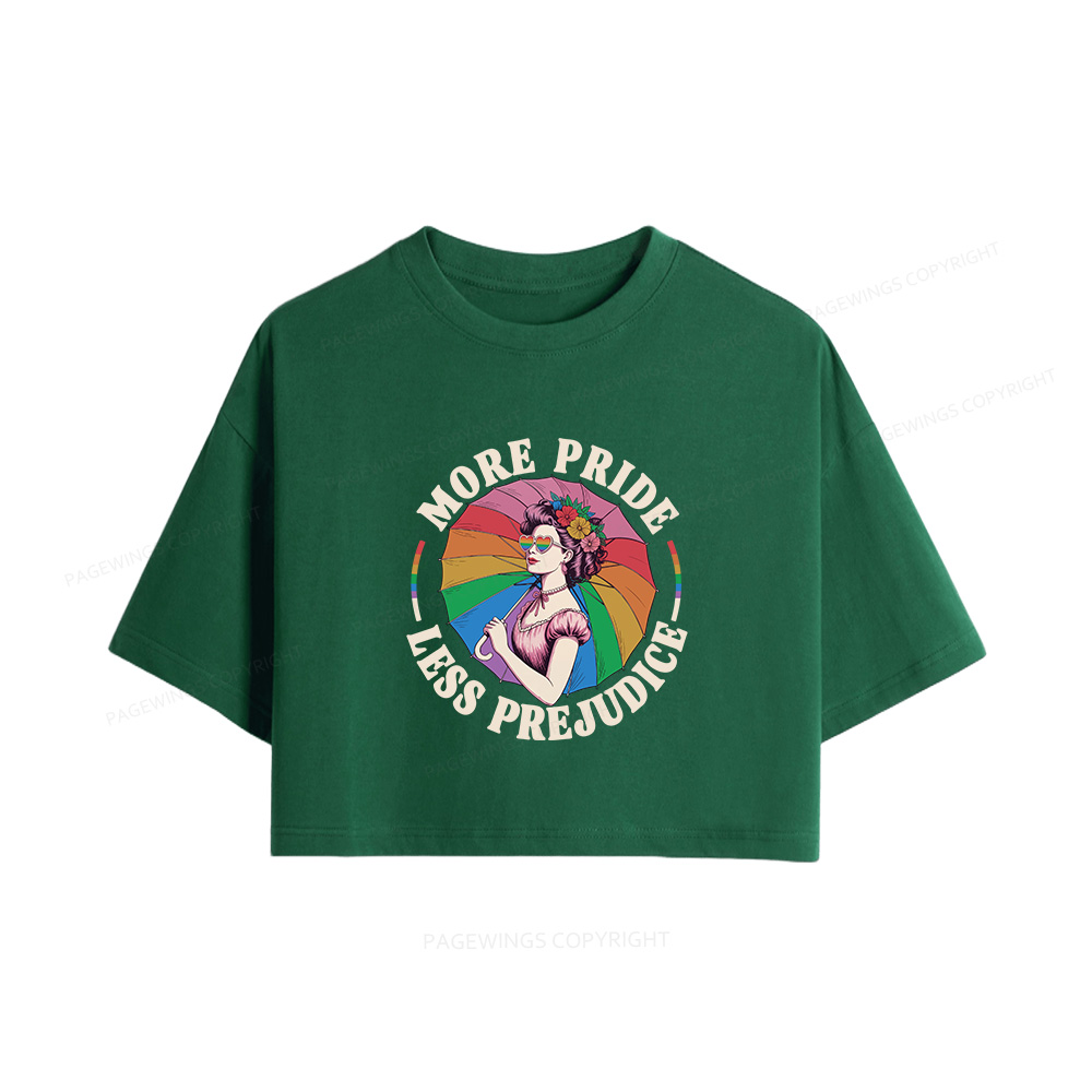 Pagewings More Pride Less Prejudice Women Crop Tops