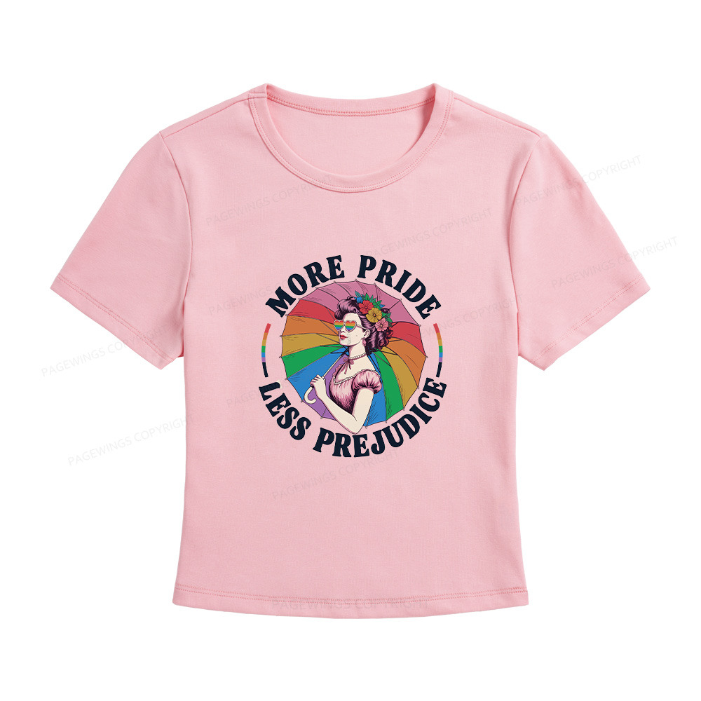 Pagewings More Pride Less Prejudice Women's Baby Tee