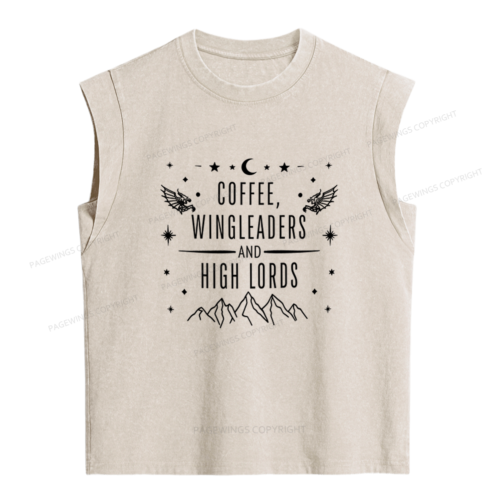 Pagewings Fantasy Bookish Women's Washed Tank Top