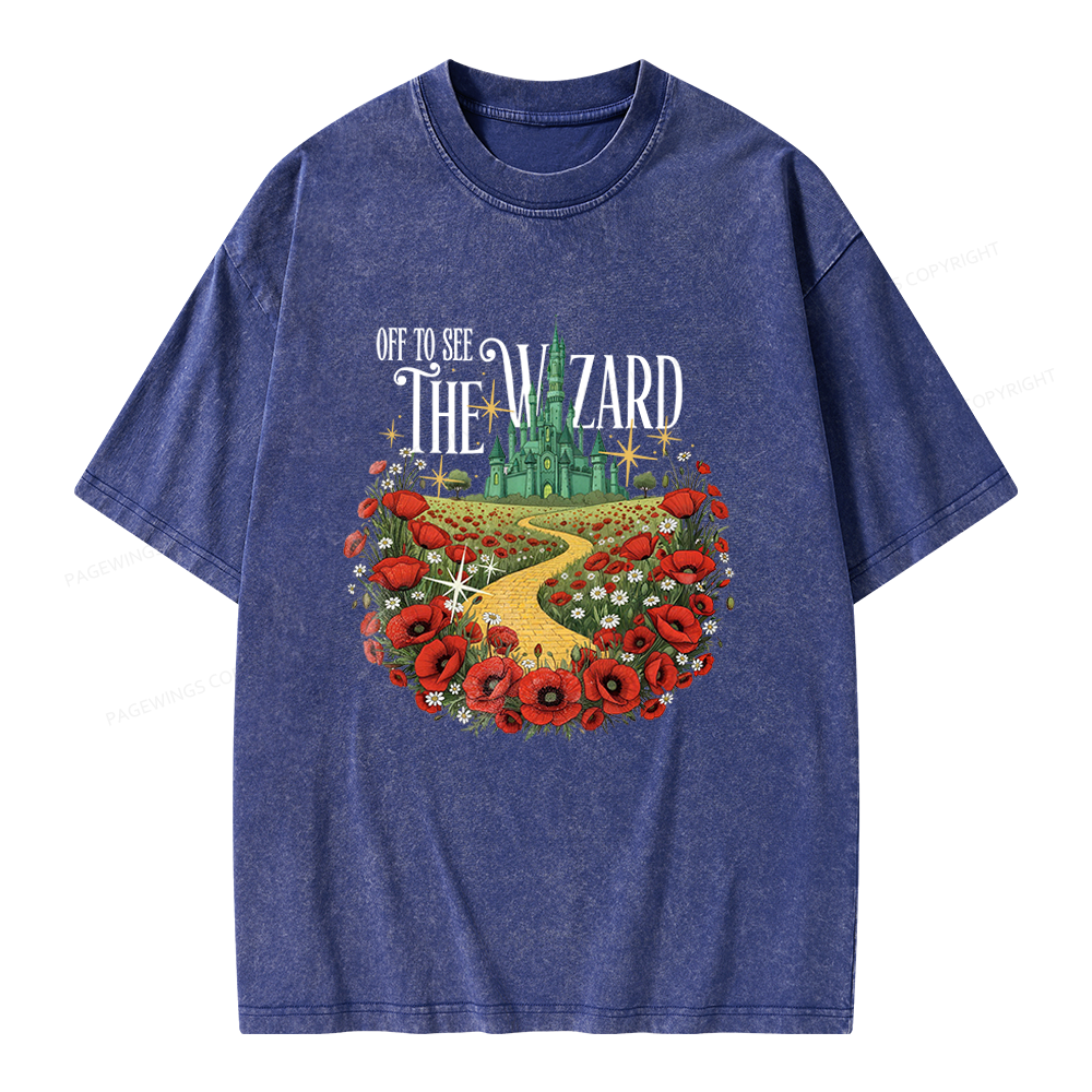 Pagewings Fantasy Books Lover Unisex Washed T-shirt