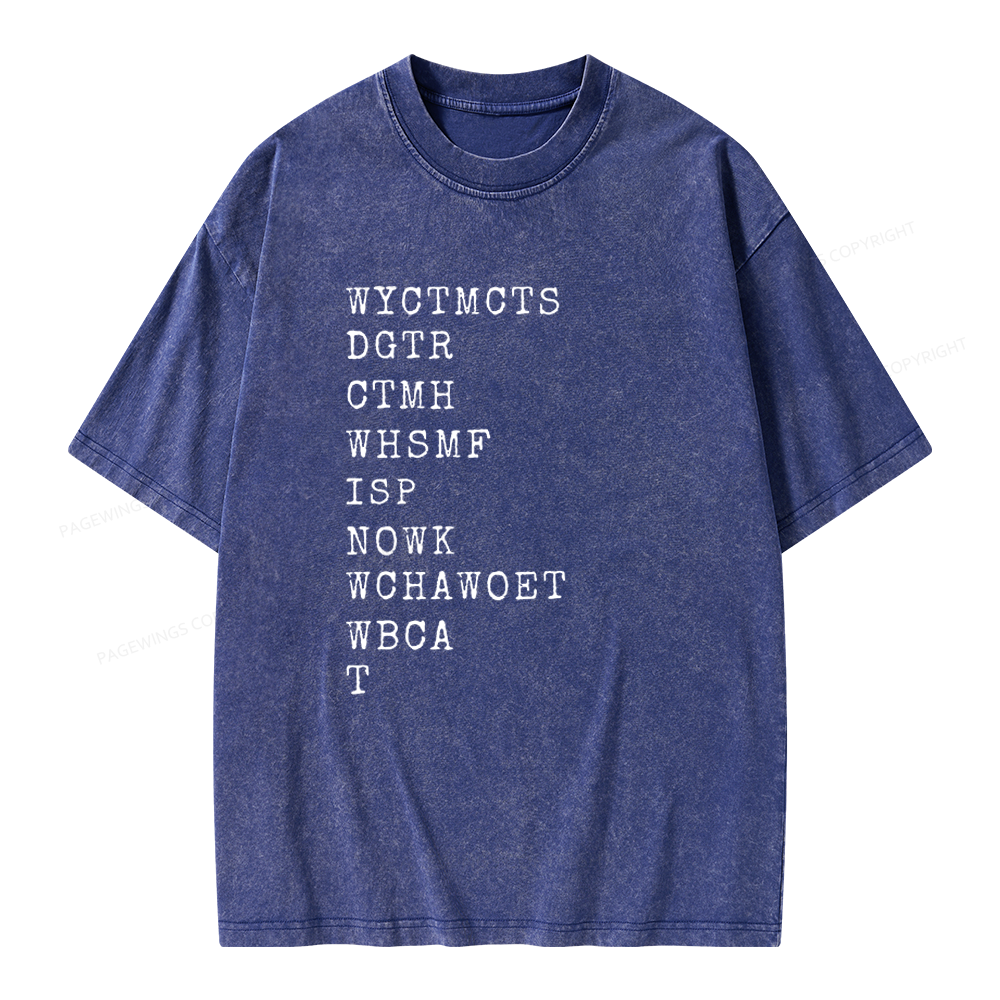 Pagewings Will You Come To My Cottage This Summer Unisex Washed T-shirt