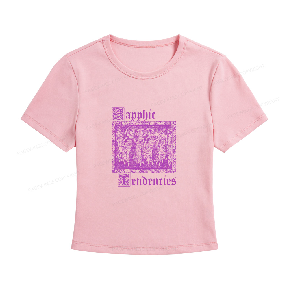 Pagewings Sapphic Tendencies Women's Baby Tee