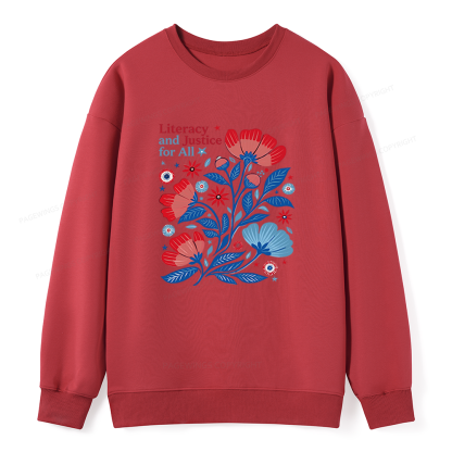 Pagewings Literacy and Justice for All Unisex Classic Sweatshirt