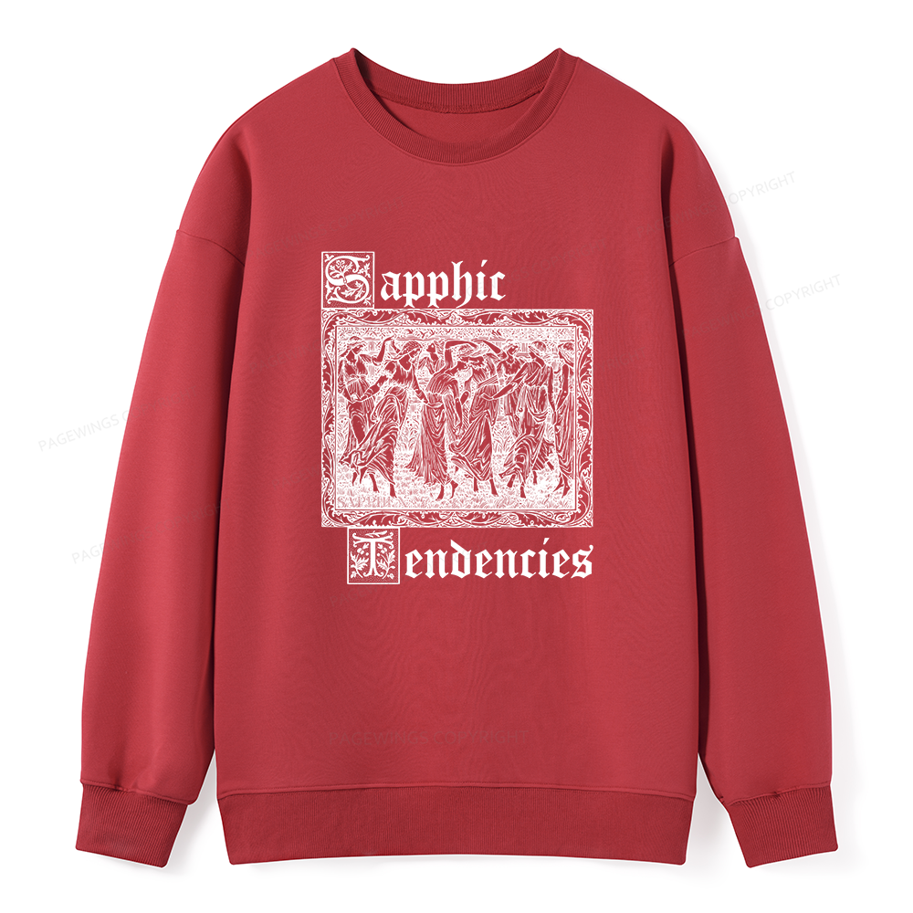 Pagewings Sapphic Tendencies Unisex Classic Sweatshirt
