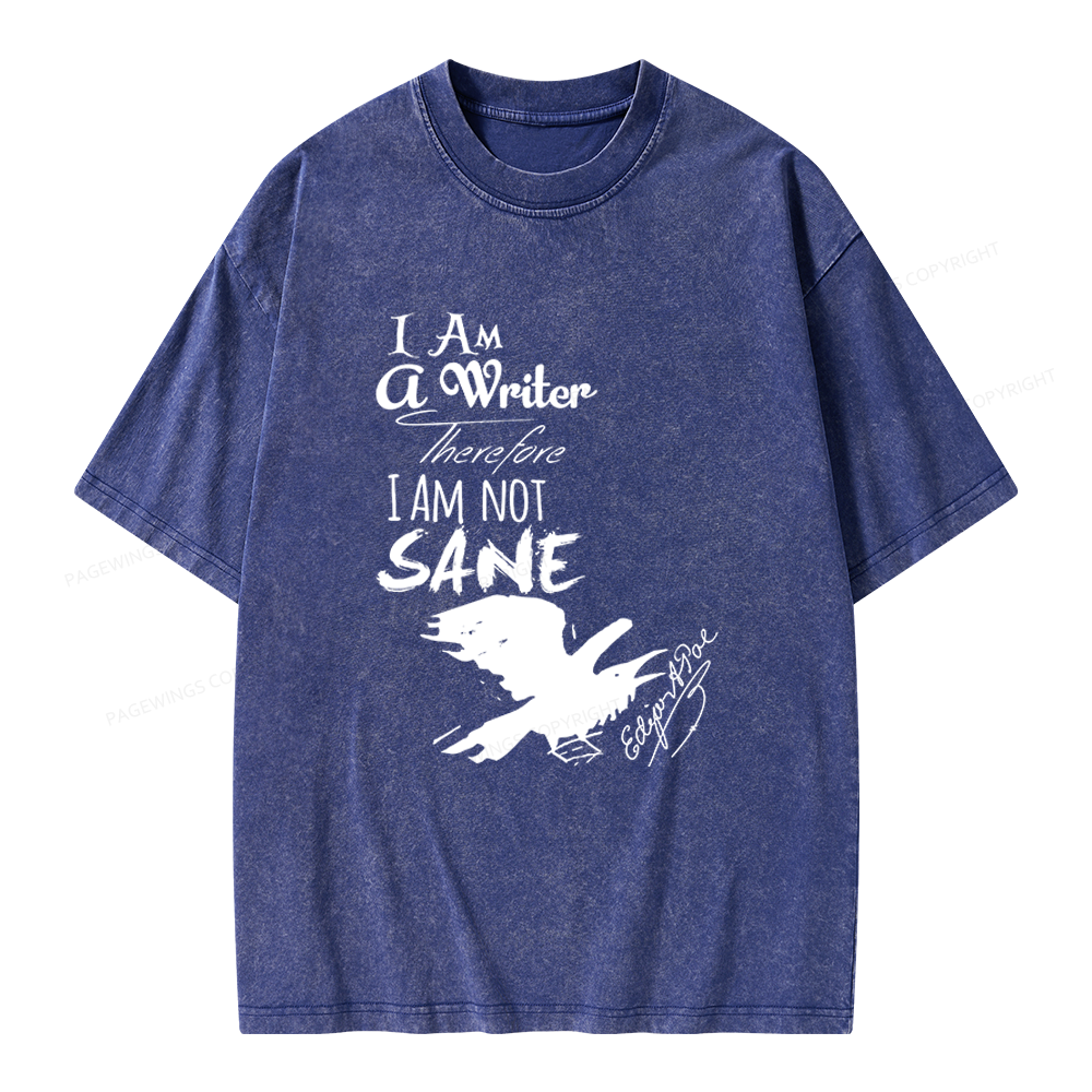 Pagewings Macabre Literary Unisex Washed T-shirt