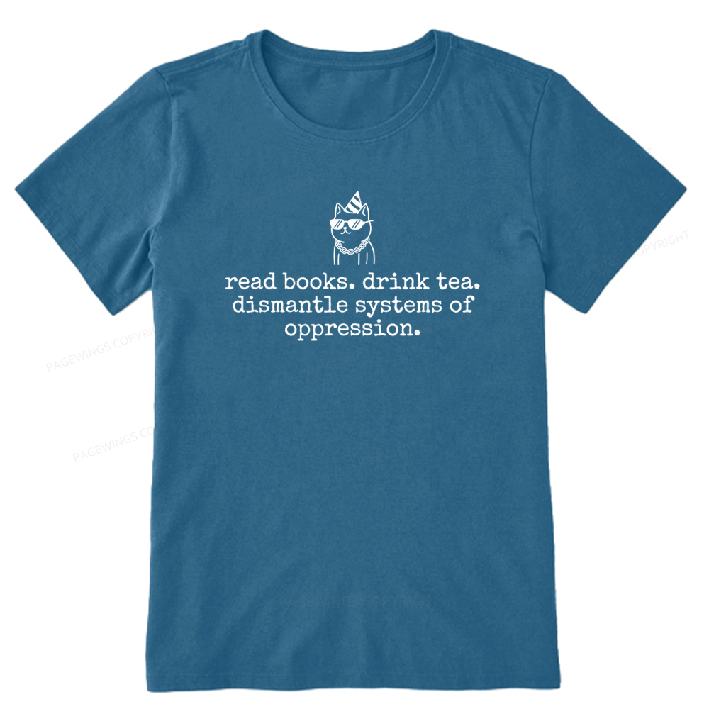 Pagewings Books and Tea Unisex Classic T-shirt