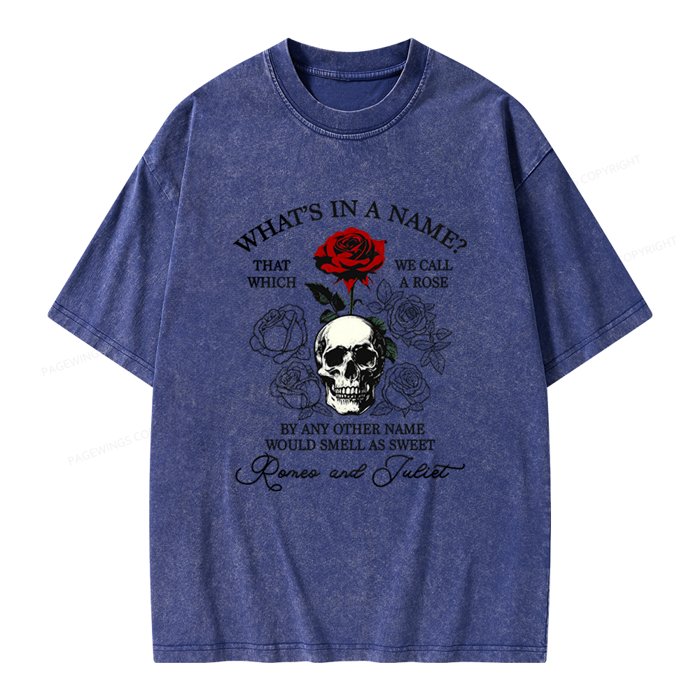 Pagewings Romance Book Unisex Washed T-shirt