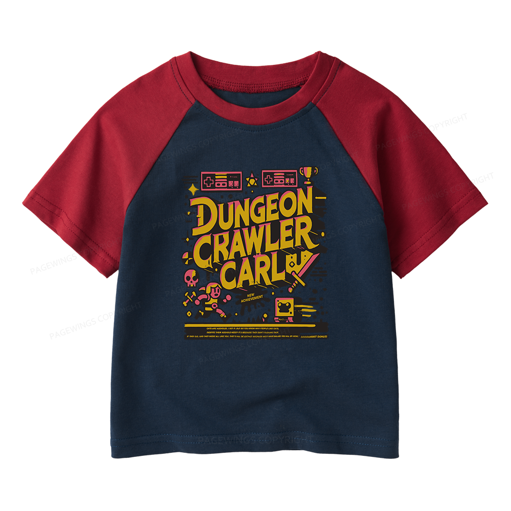 Pagewings Book New Achievement Kids Raglan T-shirt 