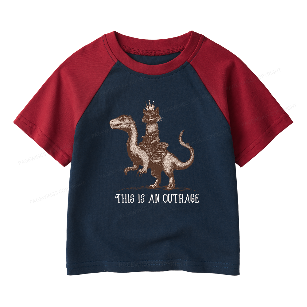 Pagewings Sci-Fi Book Lovers Kids Raglan T-shirt 