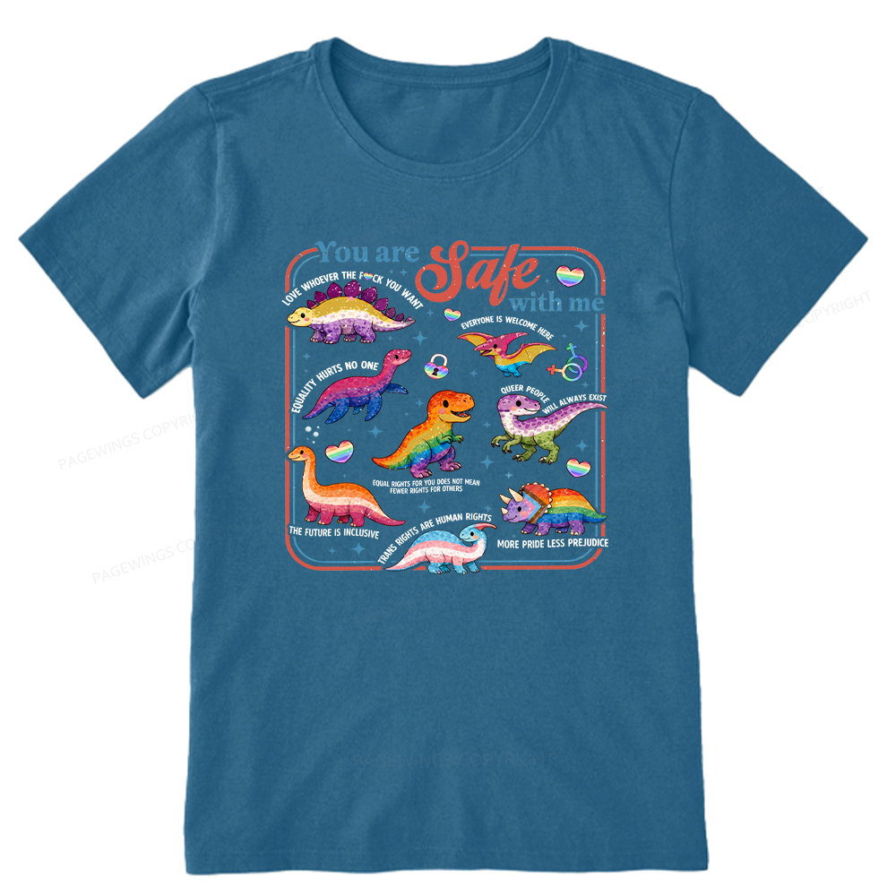 Pagewings You Are Safe With Me Unisex Classic T-shirt