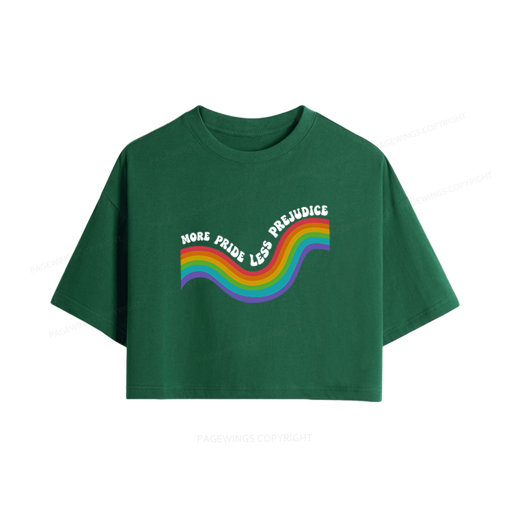 Pagewings More Pride Less Prejudice Women Crop Tops