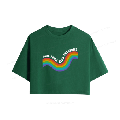Pagewings More Pride Less Prejudice Women Crop Tops