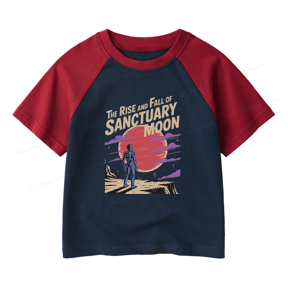Pagewings The Rise And Fall Of Sanctuary Moon Kids Raglan T-shirt 