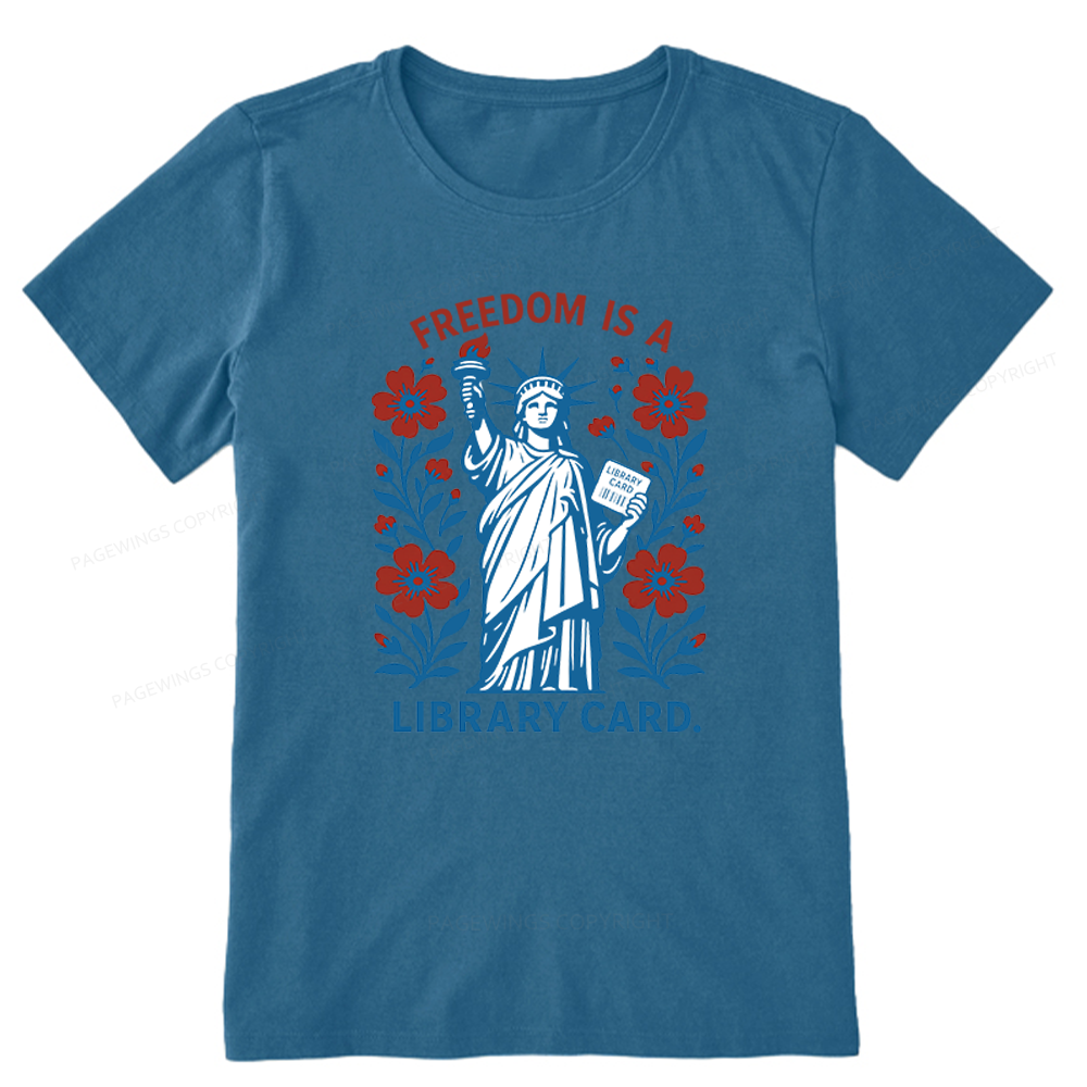 Pagewings Liberty is a Library Card Unisex Classic T-shirt