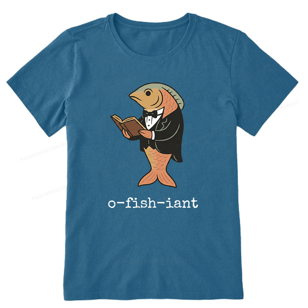 Pagewings Reading Fish Unisex Classic T-shirt
