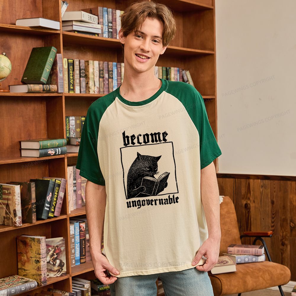 Pagewings Become Ungovernable Raglan T-shirt