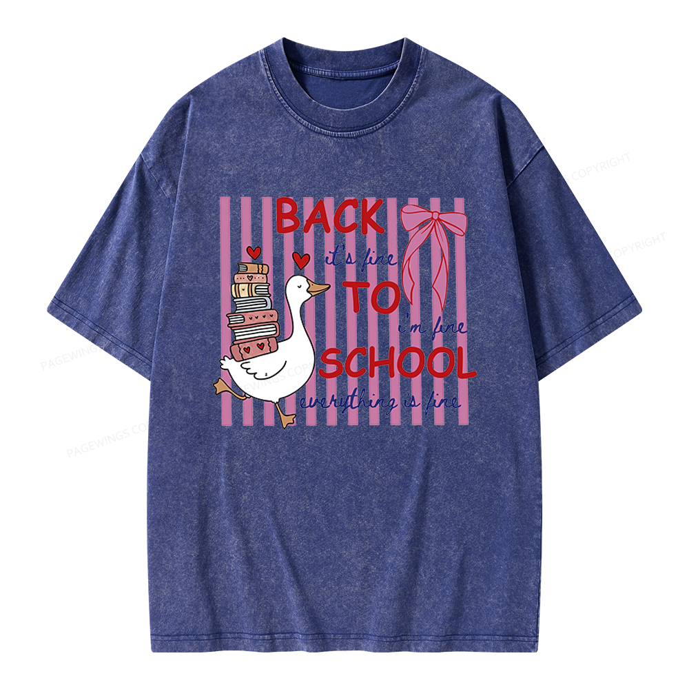Pagewings Silly Goose Unisex Washed T-shirt