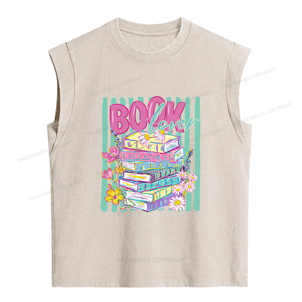 Pagewings Book Lover Women's Washed Tank Top