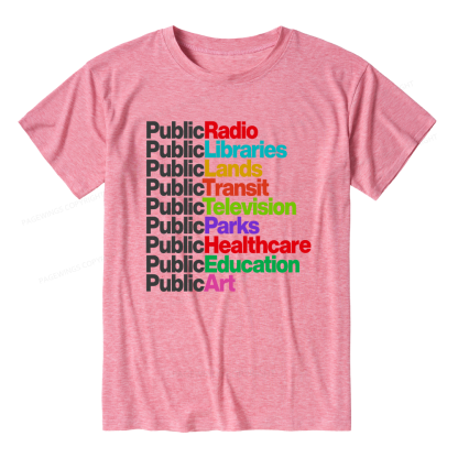 Pagewings Soft Personalized Public Libraries Unisex Heather T-Shirt