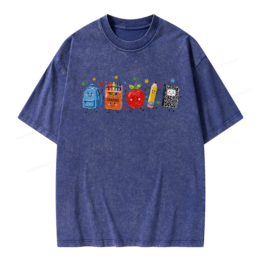 Pagewings It's a Good Day for Learning Unisex Washed T-shirt