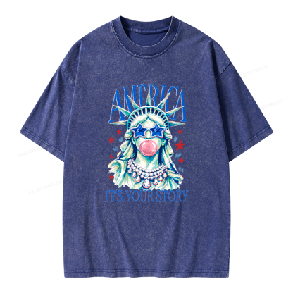 Pagewings It’s Your Story Unisex Washed T-shirt