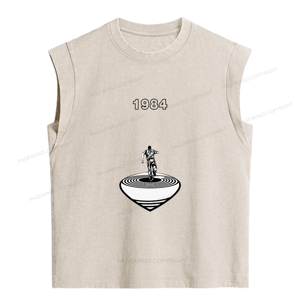 Pagewings Big Brother is Watching You Women's Washed Tank Top