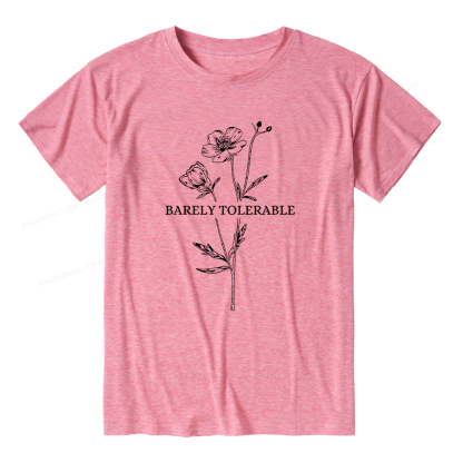 Pagewings Soft Barely Tolerable Unisex Heather T-Shirt