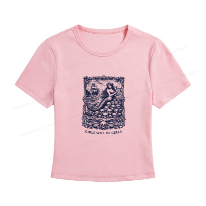 Pagewings Girls Will Be Girls Women's Baby Tee