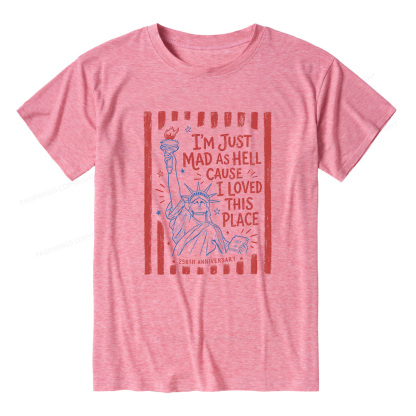Pagewings Soft I’m Just Mad As Hell 250th Unisex Heather T-Shirt