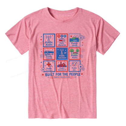 Pagewings Soft Public Libraries Unisex Heather T-Shirt